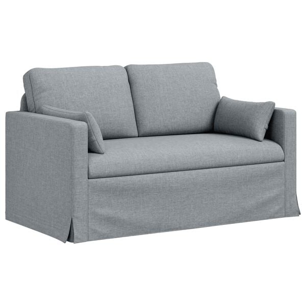 vidaXL Sofa Hellgrau Gesamtabmessungen: 139 x 78 x 80 cm (B x T x H)