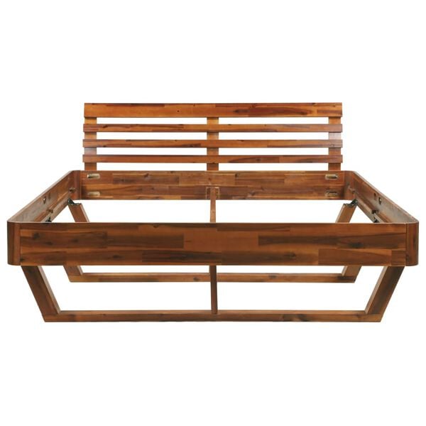 vidaXL Massivholzbett Akazie 160x200 cm