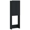 vidaXL Toilettenschrank ZWOLLE Schwarz 66 x 25,5 x 190 cm