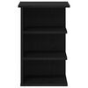 vidaXL Seitenschrank Schwarz Eichen-Optik 35 x 35 x 55 cm