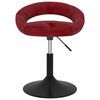 vidaXL Esszimmerstuhl Drehbar Weinrot Samt