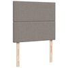 vidaXL Boxspringbett mit Matratze Taupe 120x190 cm Stoff