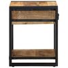 vidaXL Beistelltisch 40x40x50 cm Raues Massivholz Mango