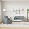 vidaXL Sofa 2 pcs Hellgrau 158 x 78 x 80 cm Stoff