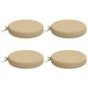 vidaXL 4-teilige Sitzkissen SOEST 4 stk. 100 % Polyester Beige