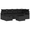 vidaXL Gartensofa-set mit Kissen mit Speicher Poly-Rattan