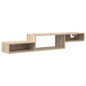 vidaXL Wandmontierter TV-Schrank Wandhalterung Sonoma-Eiche