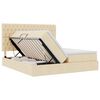 vidaXL Aufbewahrungsbett mit Matratze Creme 180 x 200 cm Kunstleder