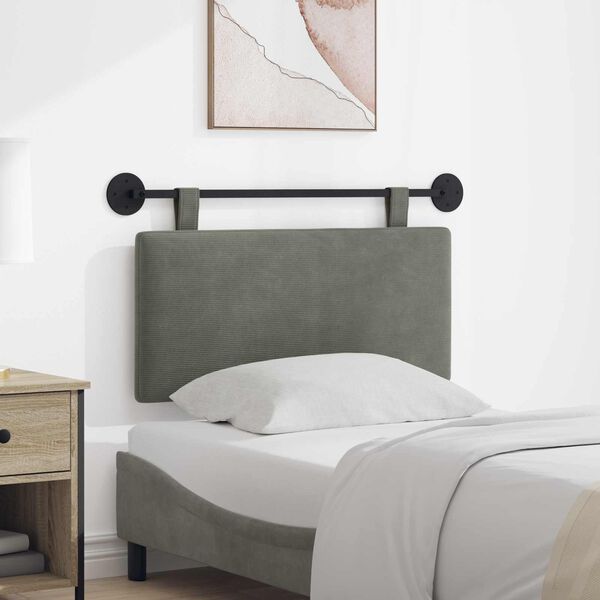 vidaXL H&auml;ngevorderseite Wandmontiert Uni Cordstoff