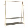 vidaXL Kleiderst&auml;nder mit Ablagen 132x45,5x150,5 cm Bambus
