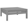 vidaXL 12-tlg. Garten-Lounge-Set Grau Massivholz Kiefer