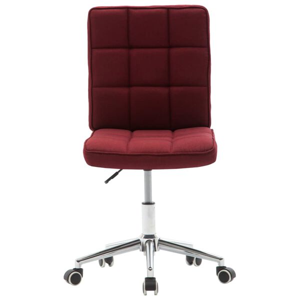 vidaXL Esszimmerst&uuml;hle 2 Stk. Weinrot Stoff