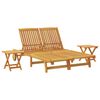 vidaXL Sonnenliege Braun Massivholz Akazie