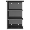 vidaXL Beistellregal Hochglanz-Grau 35x35x55 cm Holzwerkstoff