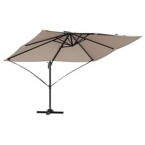 vidaXL Sonnenschirm 351 x 250 x 260 cm Polyester und Aluminium Taupe