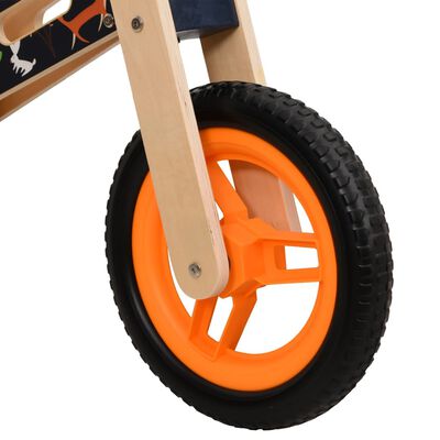 vidaXL Laufrad für Kinder Orange Bedruckt