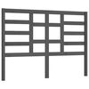 vidaXL Bett-Kopfteil Grau 166x4x104 cm Massivholz Kiefer