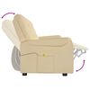 vidaXL 4-Sitzer Massagesessel Creme Mikrofaser-Gewebe