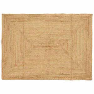 vidaXL Bereichsteppich Beige 140 x 200 cm Jute