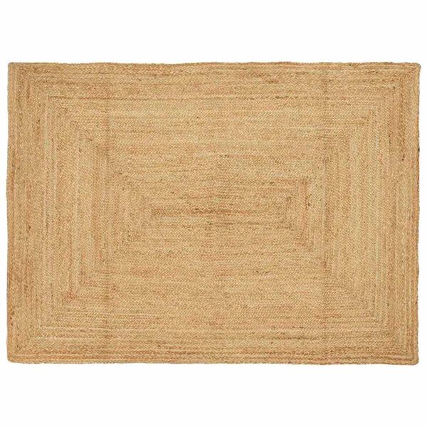 vidaXL Bereichsteppich Beige 140 x 200 cm Jute