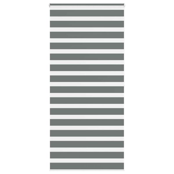 vidaXL Doppelrollo Dunkelgrau 110x200 cm Stoffbreite 105,9 cm Polyester