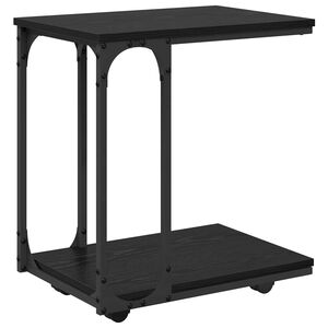 vidaXL Beistelltisch Schwarz Eichen-Optik 50 x 35 x 55.5 cm