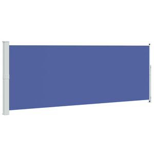 vidaXL Seitenmarkise Ausziehbar 180x500 cm Blau