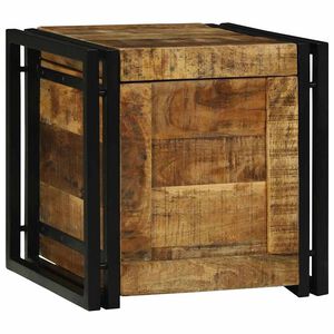 vidaXL Aufbewahrungsbox mit Speicher 40 x 40 x 40 cm Massivholz Mango