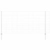 vidaXL Zaun mit Pfosten Silber 1,2 x 25 m Stahl