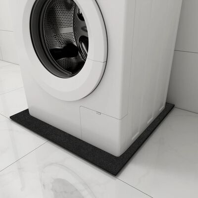 vidaXL Antivibrationsmatte für Waschmaschine Schwarz 60x60x0,6 cm