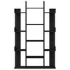 vidaXL B&uuml;cherregal Schwarz Eichen-Optik 86 x 25,5 x 140 cm