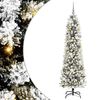 vidaXL K&uuml;nstlicher Weihnachtsbaum mit 300 LEDs mit St&auml;nder Wei&szlig; 180 cm