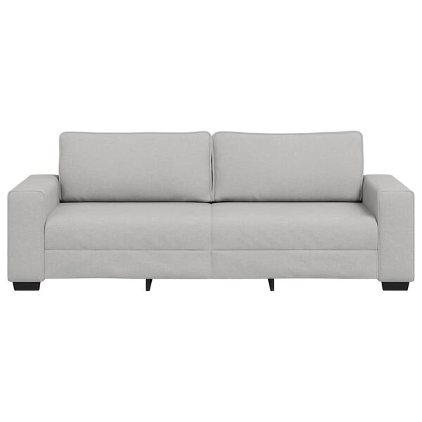 vidaXL 3-Sitzer-Sofa Wolkengrau 220x77x82 cm Stoff