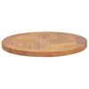vidaXL Tischplatte Massivholz Teak Rund 2,5 cm 40 cm