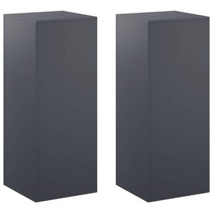 vidaXL Pflanzenst&auml;nder 2 pcs Anthrazit 40 x 40 x 100 cm