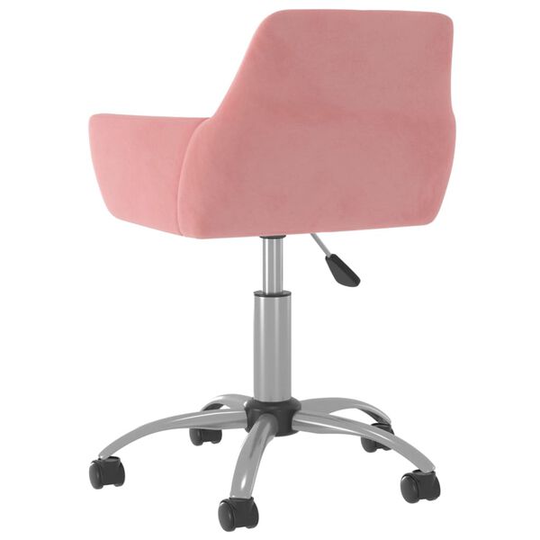 vidaXL Esszimmerstuhl Drehbar Rosa Samt