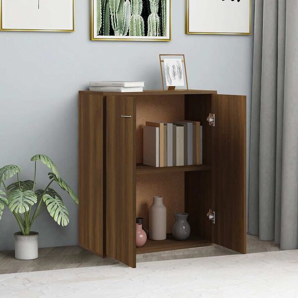 vidaXL Sideboard Braun Eichen-Optik 60x30x75 cm Holzwerkstoff