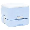 vidaXL Camping-Toilette Helles Blau und Wei&szlig; 41,5 x 36,5 x 30 cm