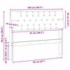 vidaXL Gepolstertes Kopfteil Hellgrau 100 cm Massives Kiefernholz