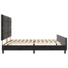 vidaXL Boxspringbett mit Kopfteil Schwarz 200 x 200 cm Samt
