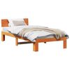 vidaXL Bettrahmen Wachsbraun 90 x 190 cm Massives Kiefernholz