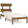 vidaXL Massivholzbett Honigbraun 75x190 cm