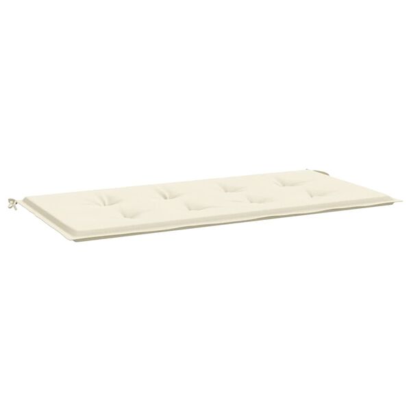 vidaXL Gartenbank-Auflage Creme 100x50x4 cm Oxford-Gewebe