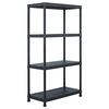 vidaXL Lagerregal Schwarz 100 kg 60 x 30 x 138 cm Kunststoff