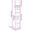 vidaXL Hochschrank Schmal Betongrau 45x42,5x225 cm Holzwerkstoff
