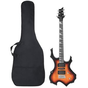 vidaXL E-Gitarre f&uuml;r Anf&auml;nger mit Tasche Braun und Schwarz 4/4 39"