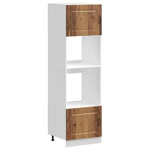 vidaXL Herdumbauschr&auml;nke 2 Stk. Kalmar Altholz-Optik Holzwerkstoff