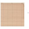 vidaXL Venezianische Jalousie Eichenoptik 125 x 130 cm 35 mm