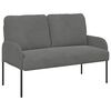 vidaXL Sofas mit Kissen 110cm Dunkelgrau Sperrholz