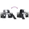 vidaXL Kinder-Etagenbett Schwarz 79,5 x 200 cm Metall